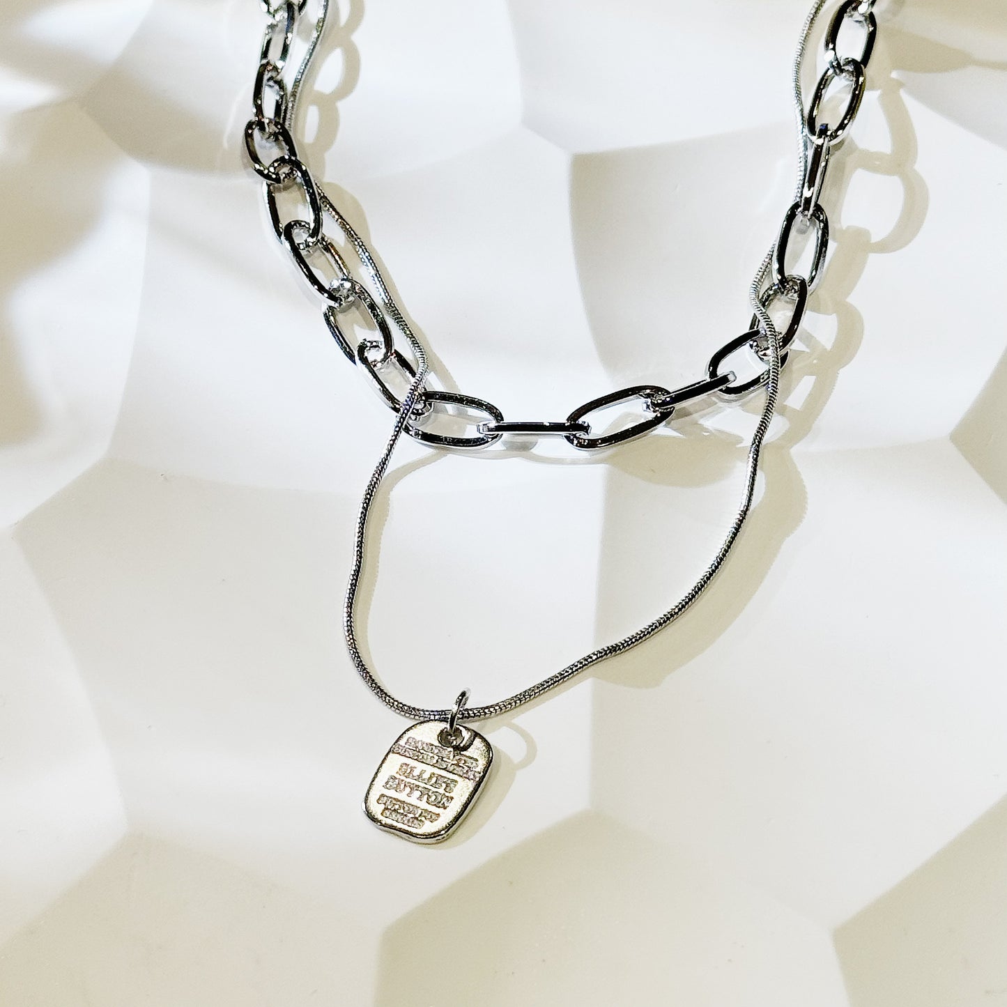 Sliver Square Necklace