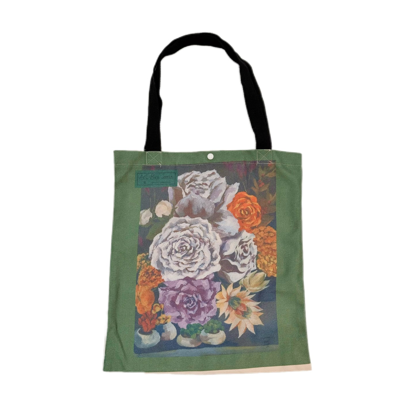 Dried Flower Canvas bag (Designer Oil Painting)
