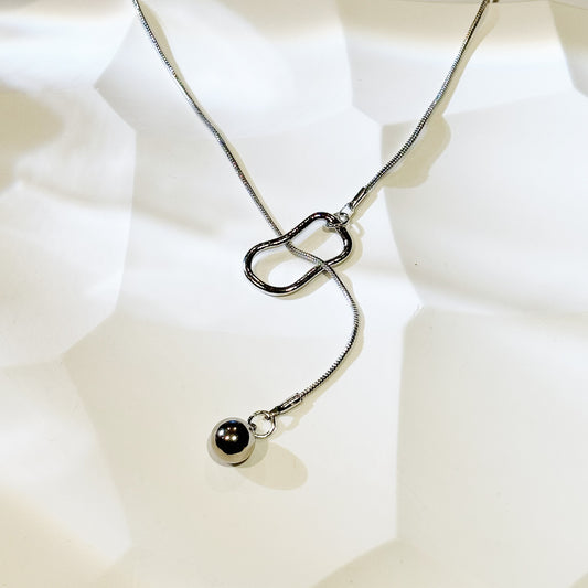 Modern Steel Balls Necklace