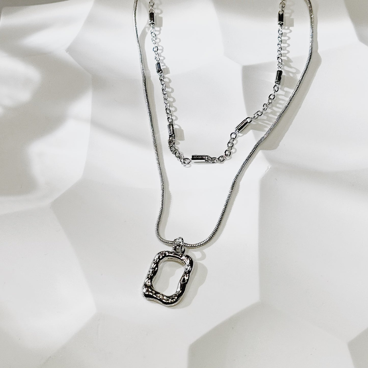 Sliver Chronos Gate Necklace